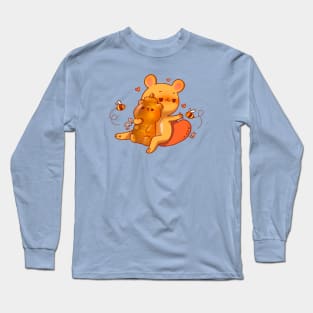 Drunk Bear Flirting with Bees Long Sleeve T-Shirt